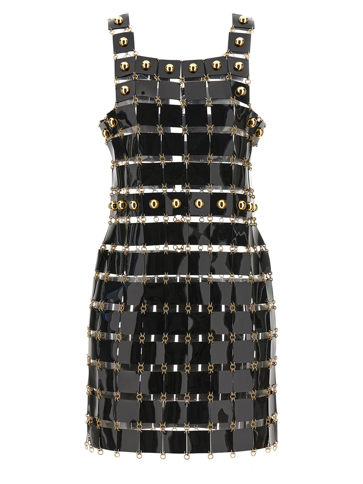 Vinyl Check Dress Dresses Black