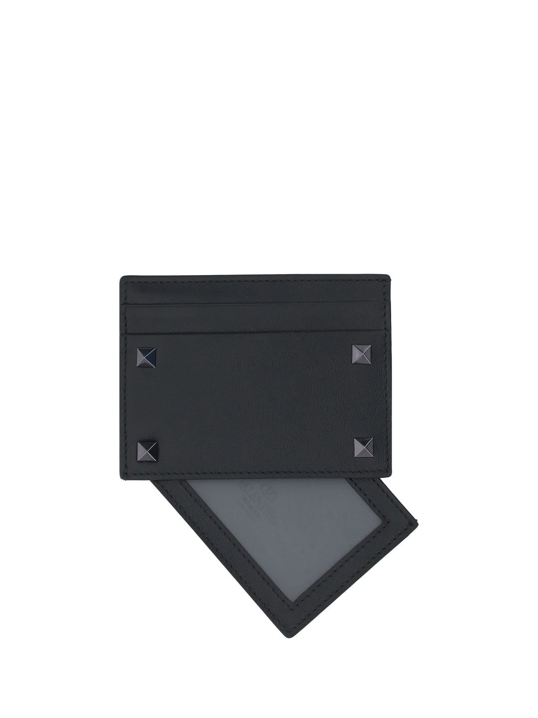 CARD HOLDER | ROCKSTUD | VITELLO/BLACK R