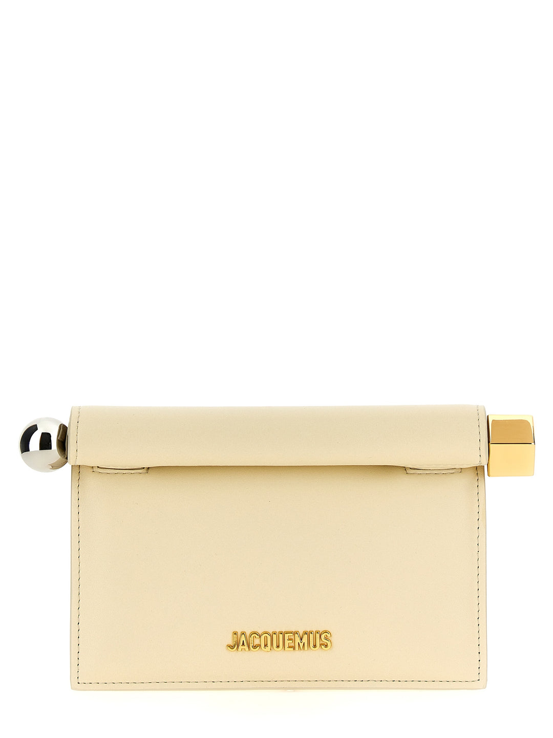 La Petite Pochette Rond Carré Clutch Beige