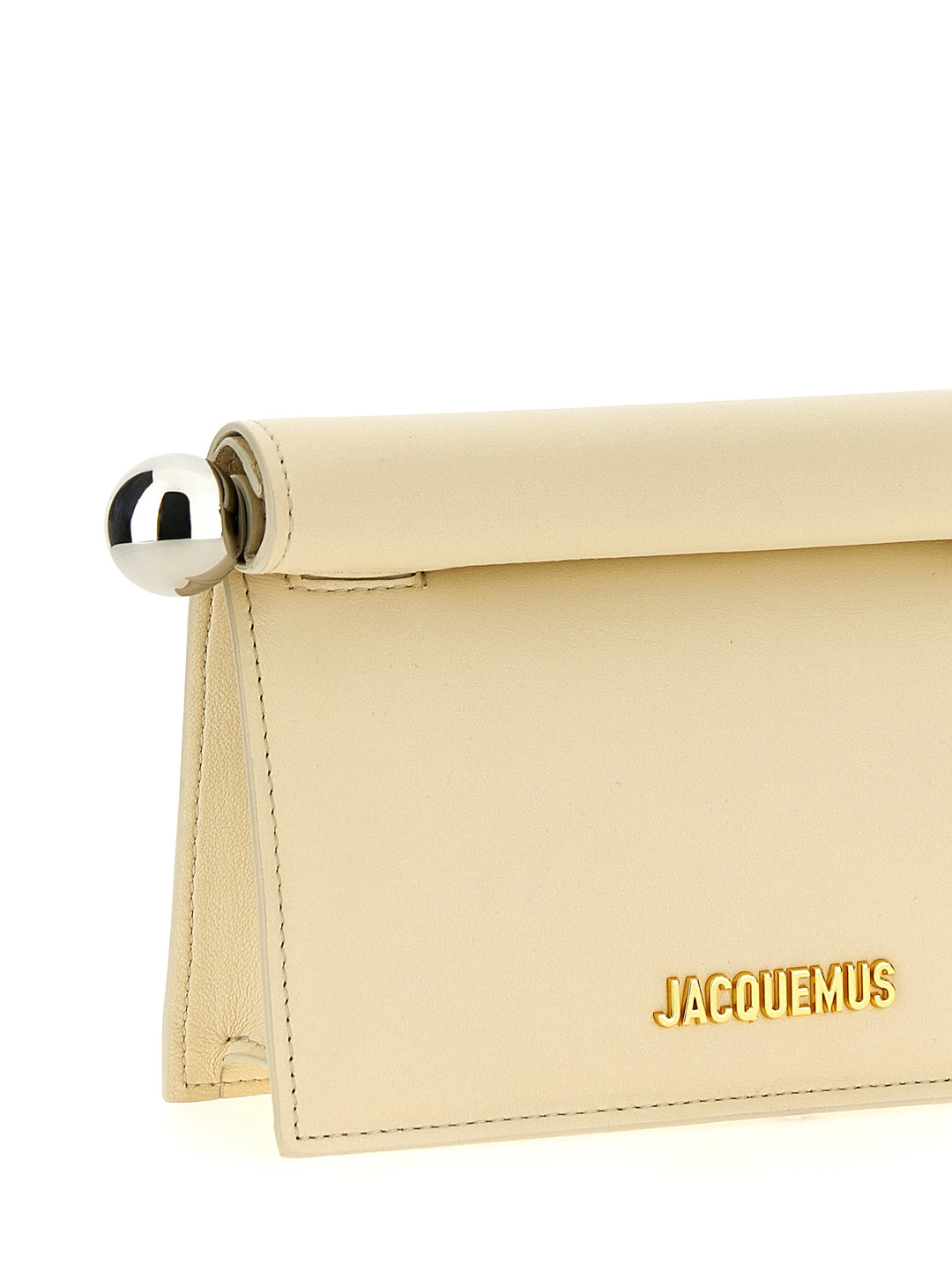 La Petite Pochette Rond Carré Clutch Beige