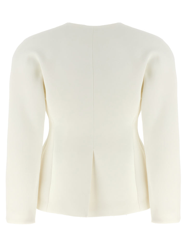 La Veste Ovalo Blazer And Suits White