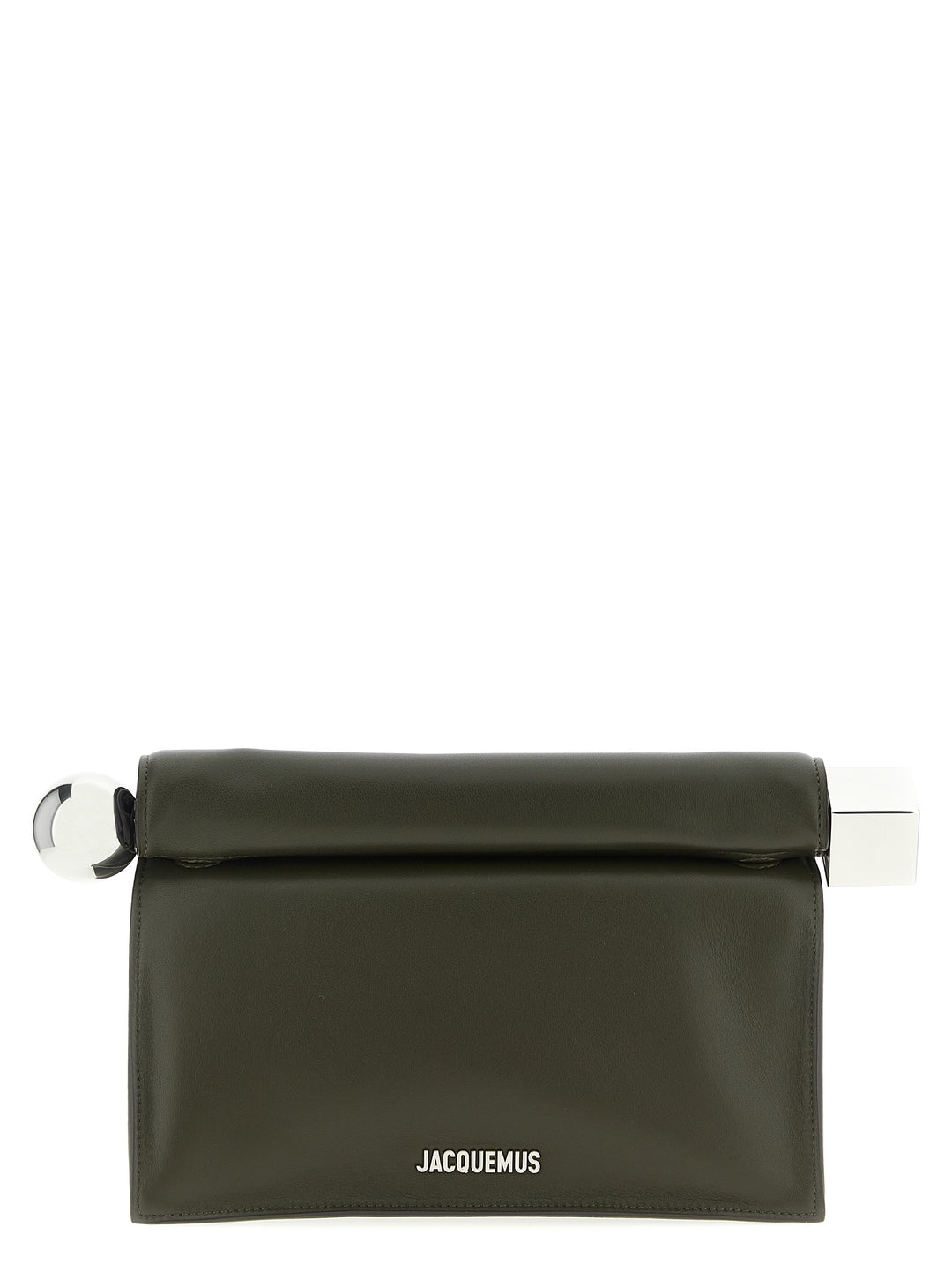 Jacquemus La Pochette Rond Carré Clutch - Green | a50c5b11d2941282118636e6d575ea538221389d