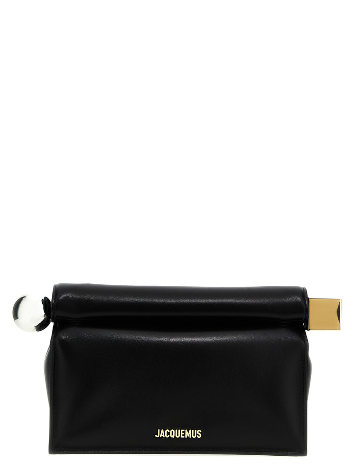 Jacquemus La Pochette Rond Carré Clutch - Black | 801359e7efb003c374c545256b0ad639ea4fe21a
