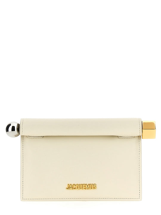 La Petite Pochette Rond Carré Clutch White