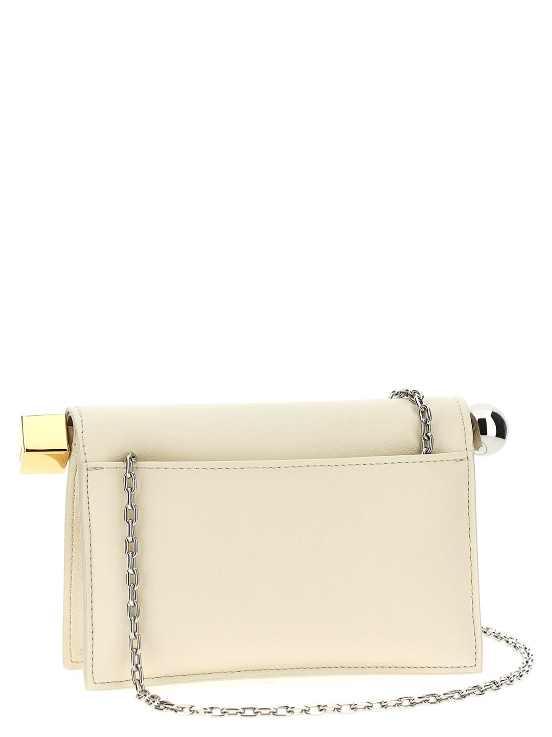Jacquemus La Petite Pochette Rond Carré Clutch - White | efc118e9540099c55bc8e440b80d11b0388c09d5