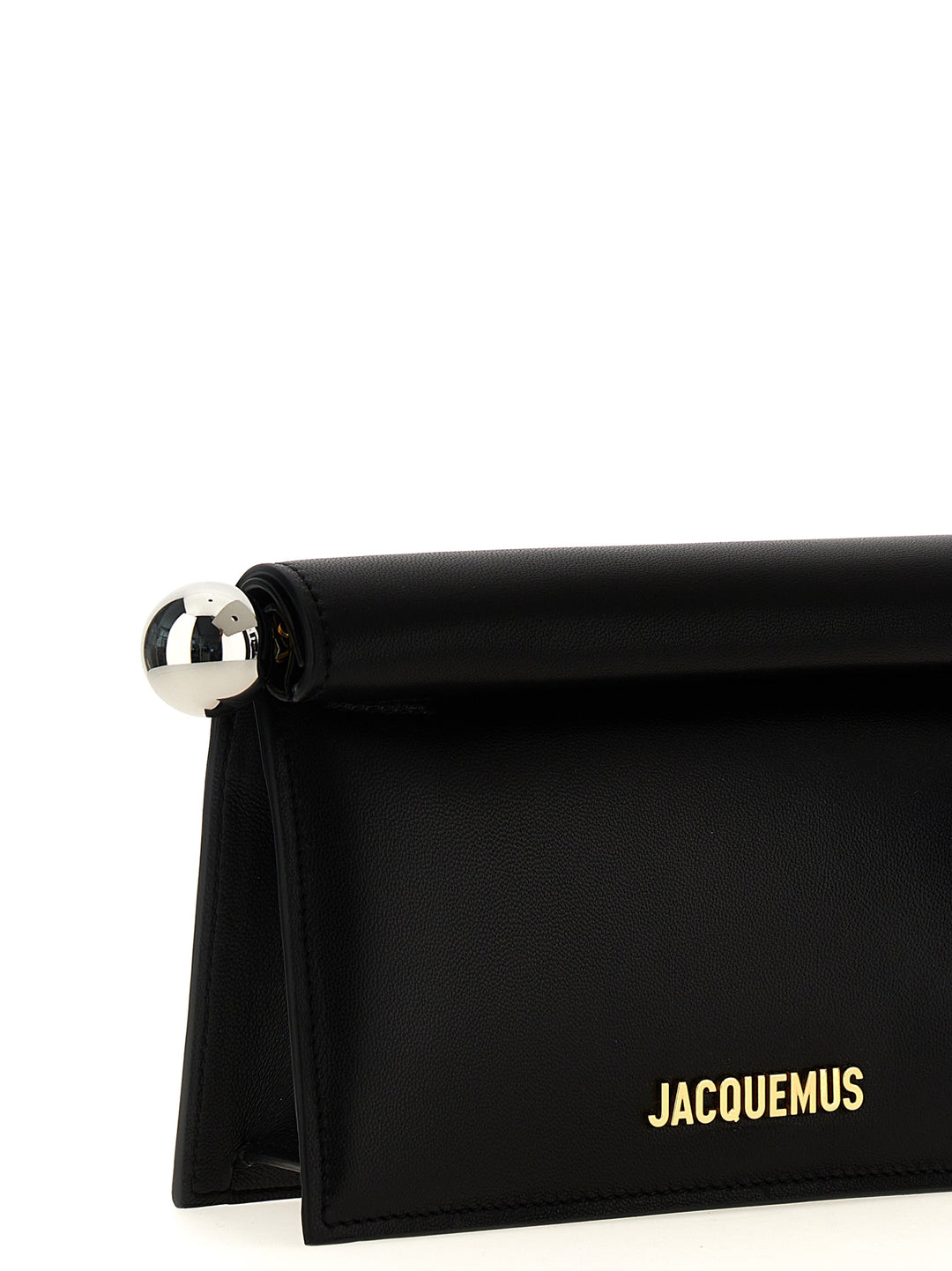 Jacquemus La Petite Pochette Rond Carré Clutch - Black | 41945a21bad608c115d178b6b090b7c289dbda58