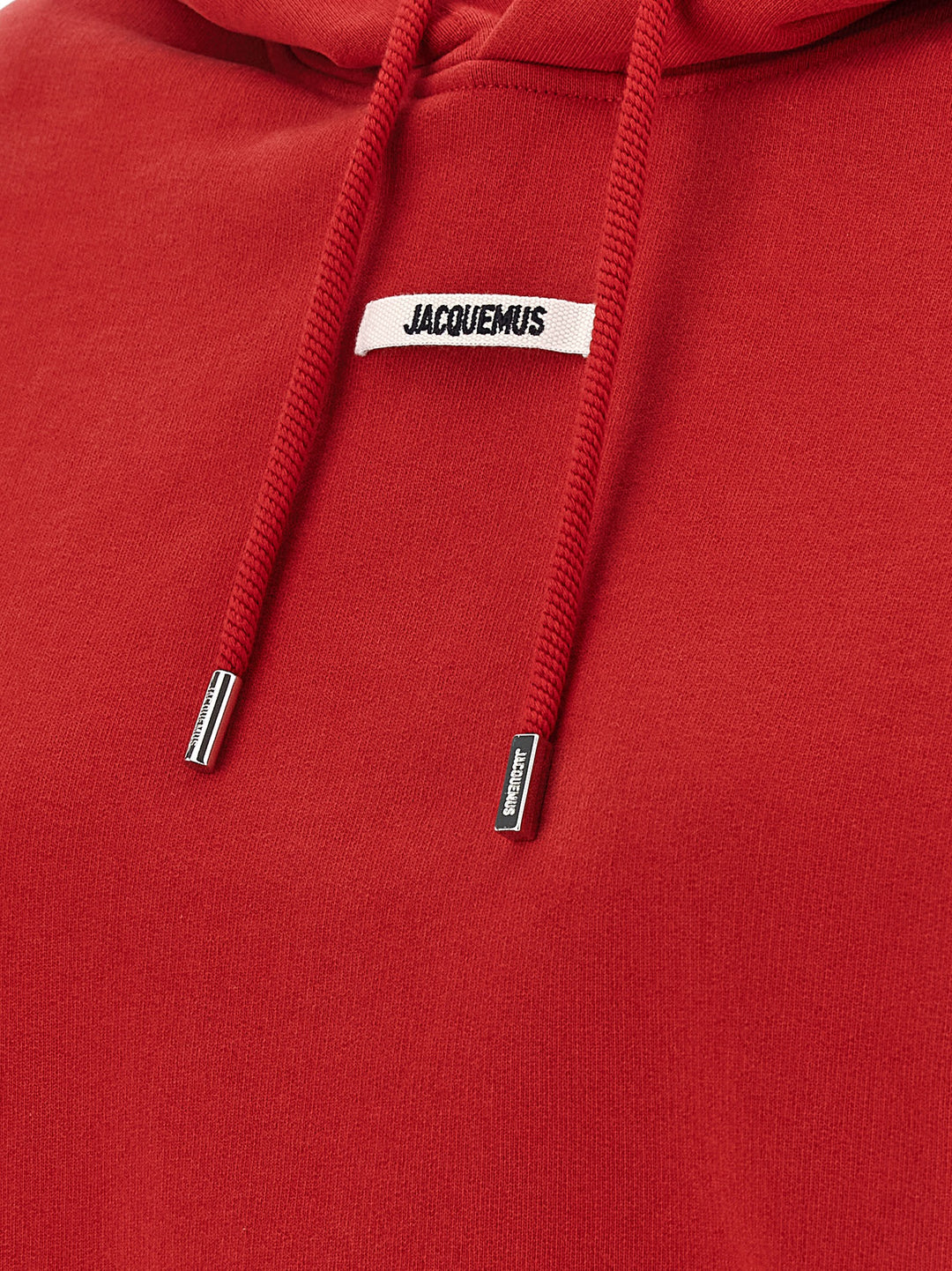 Jacquemus Le Hoodie Gros-Grain Sweatshirt - Red | 9b4dc9ae5acb10a58388551e7096961fcaf08299