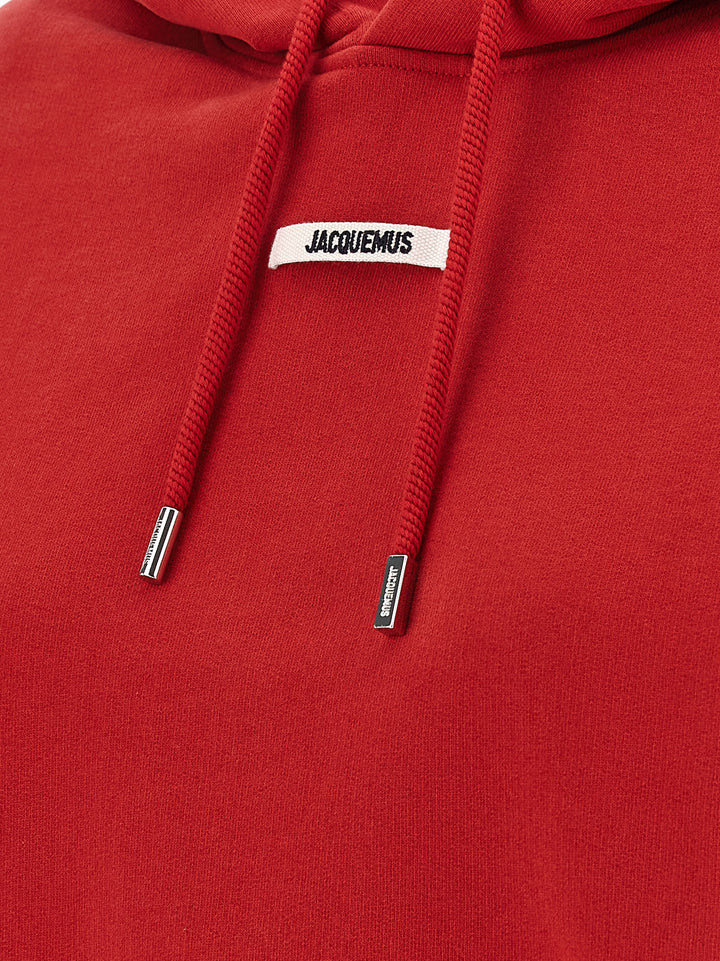 Jacquemus Le Hoodie Gros-Grain Sweatshirt - Red | 9b4dc9ae5acb10a58388551e7096961fcaf08299