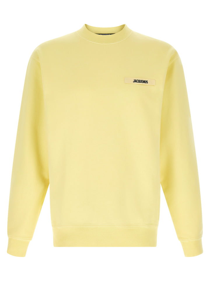 Jacquemus Le  Gros Grain Sweatshirt - Yellow | df6a356dd3295693b78a9a9fd151aa546cc920bb