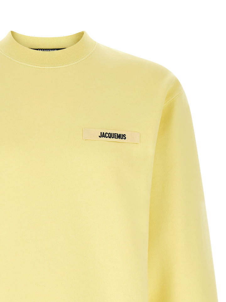 Jacquemus Le  Gros Grain Sweatshirt - Yellow | bf4e86b88ba037f72b1c9c004b01970c7574043f