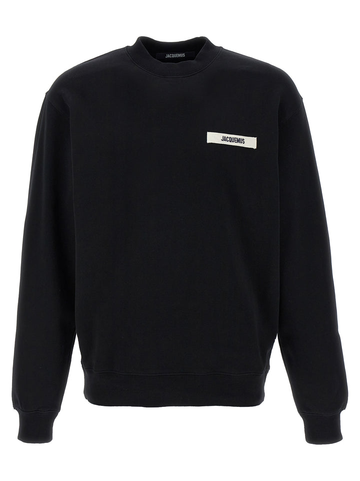 Jacquemus Le  Gros Grain Sweatshirt - Black | 1c5faf1b5b90dfeffc510e49ff2de6641da70ad6