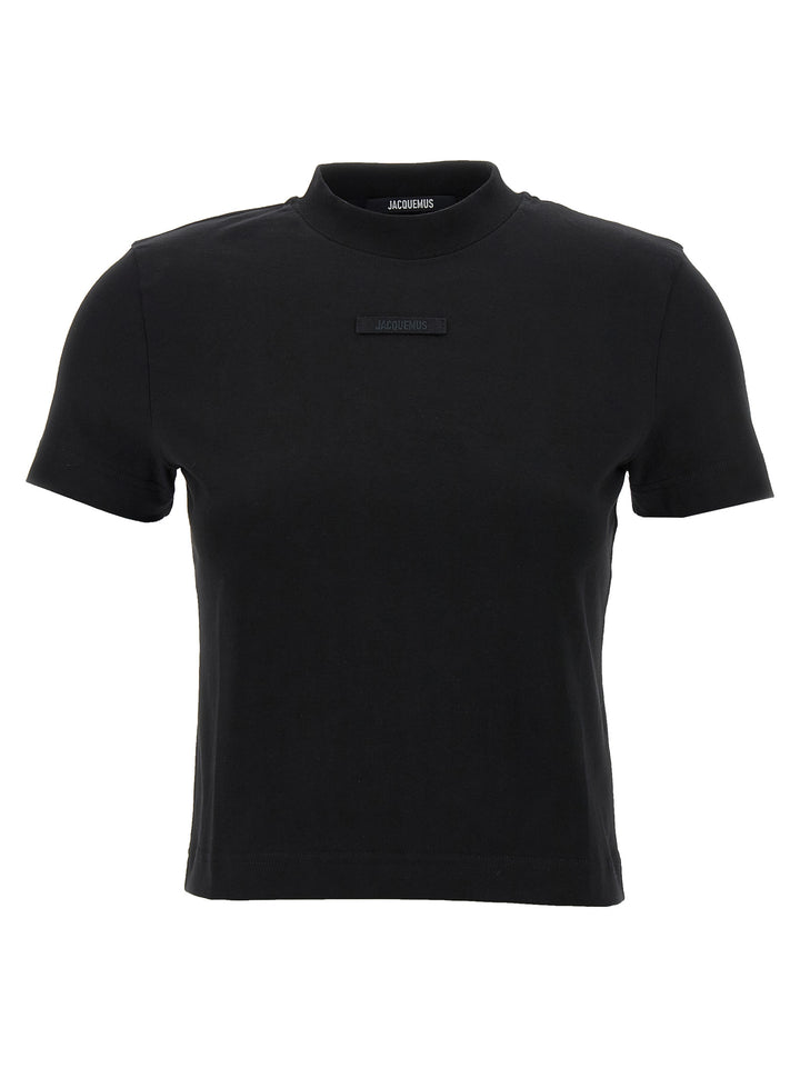 Jacquemus Le  Gros-Grain T-shirt - Black | 6c3727c8aefbb39a1dd5d0fbb30c65ddf6d0e10e
