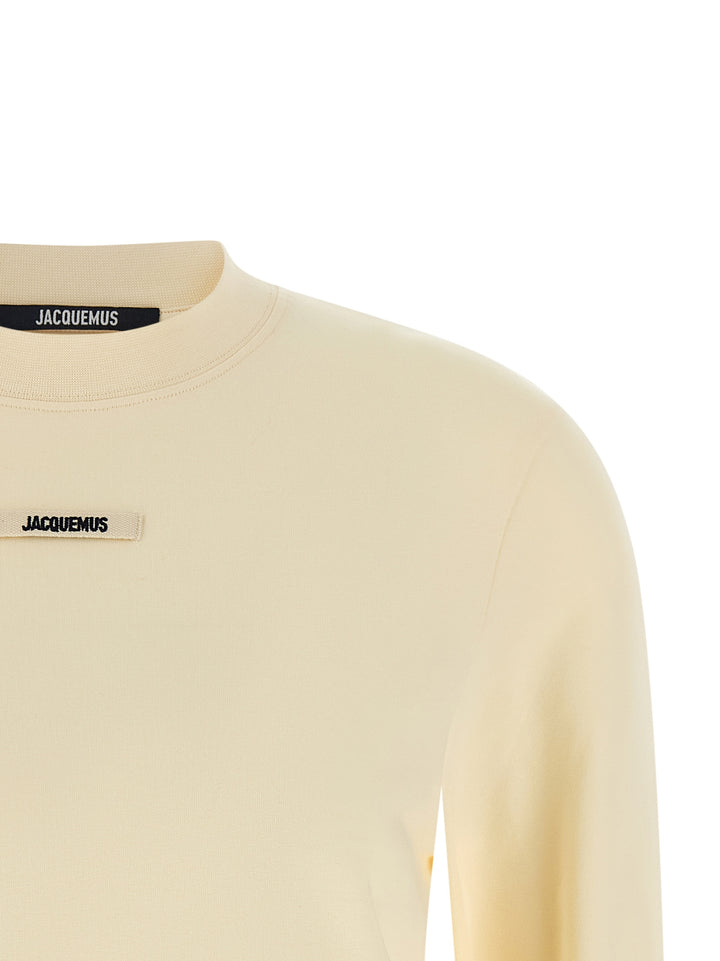 Jacquemus Le  Gros-Grain T-shirt - Beige | 3a40cf101b166024cca7207c1b73ad3b45e82357