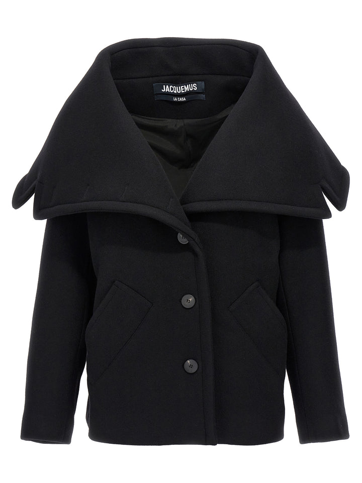 Le Caban Caruso Coats, Trench Coats Black