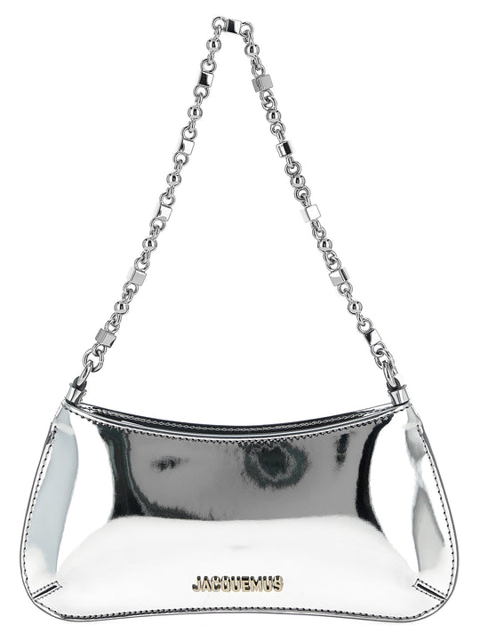 Le Petit Bisou Chaine Shoulder Bags Silver