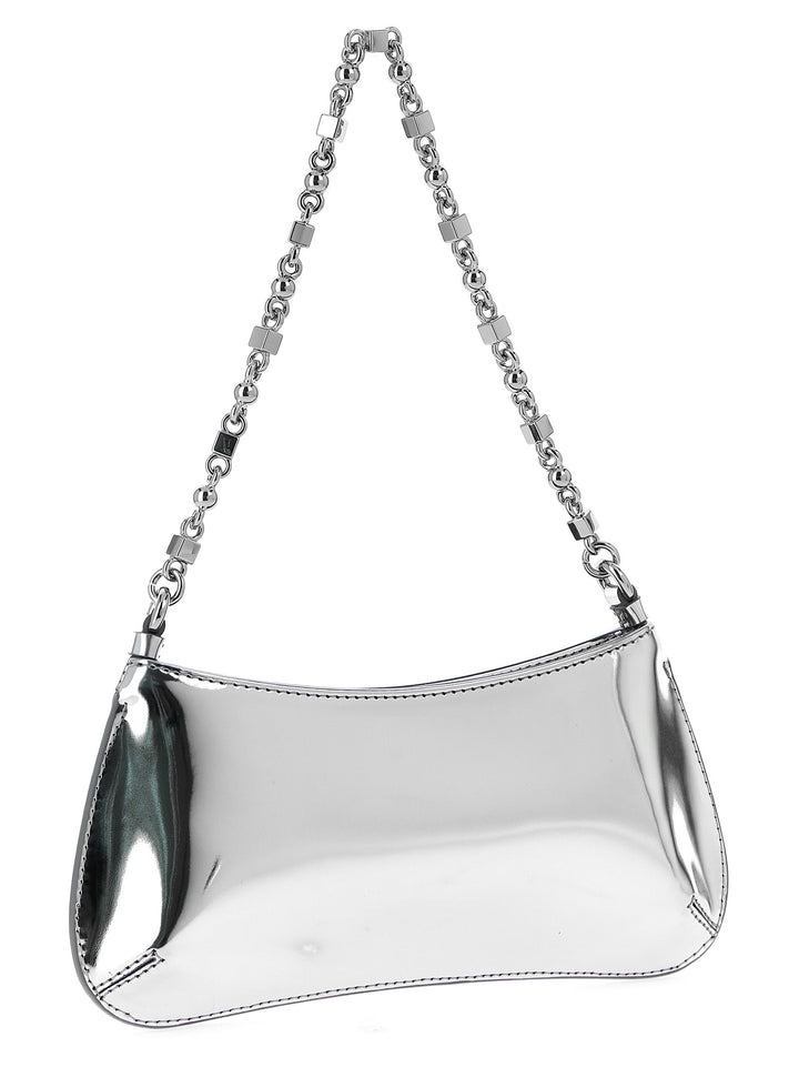 Jacquemus Le Petit Bisou Chaine Shoulder Bags - Silver | a6cf26d51a859493f866bcc3e145b5b4b57eb387