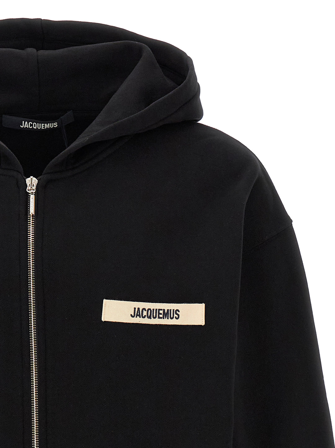 Jacquemus Le Hoodie Grip Gros Grain Sweatshirt - Black | 8db2669de49393d4dc5eaa9580efccbebe78758c
