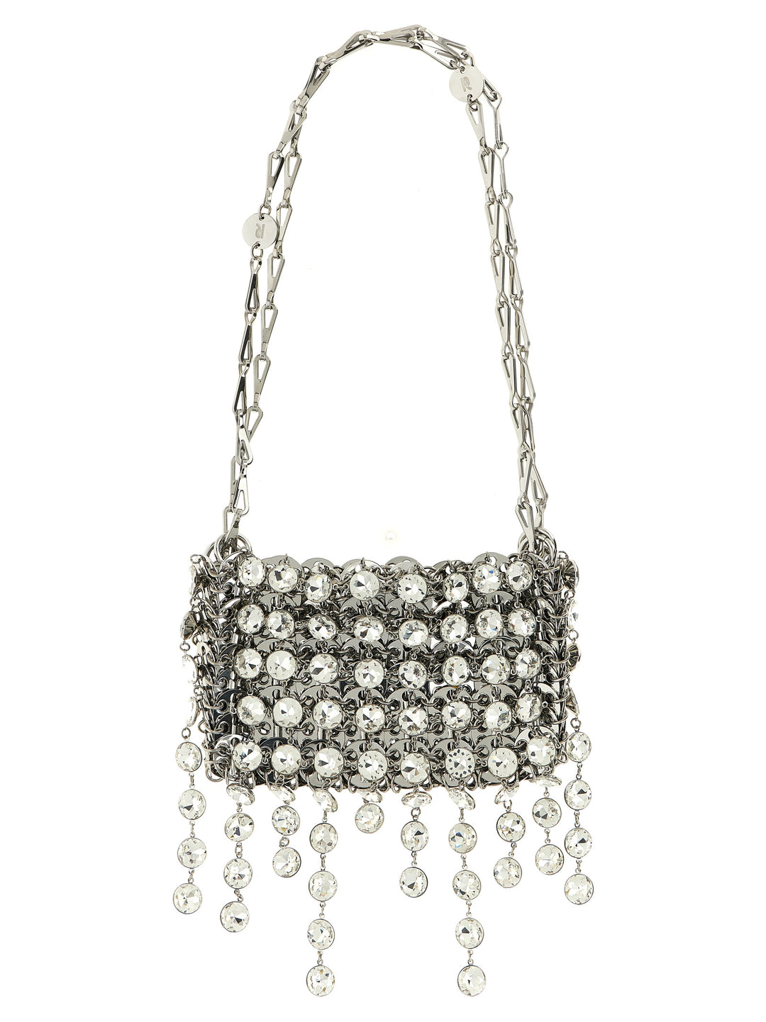 Paco Rabanne 1969 Strass Nano Shoulder Bags - Silver | 84f6857254b82865e04b7e0867b3ff87bdbae91e