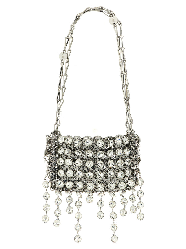 1969 Strass Nano Shoulder Bags Silver
