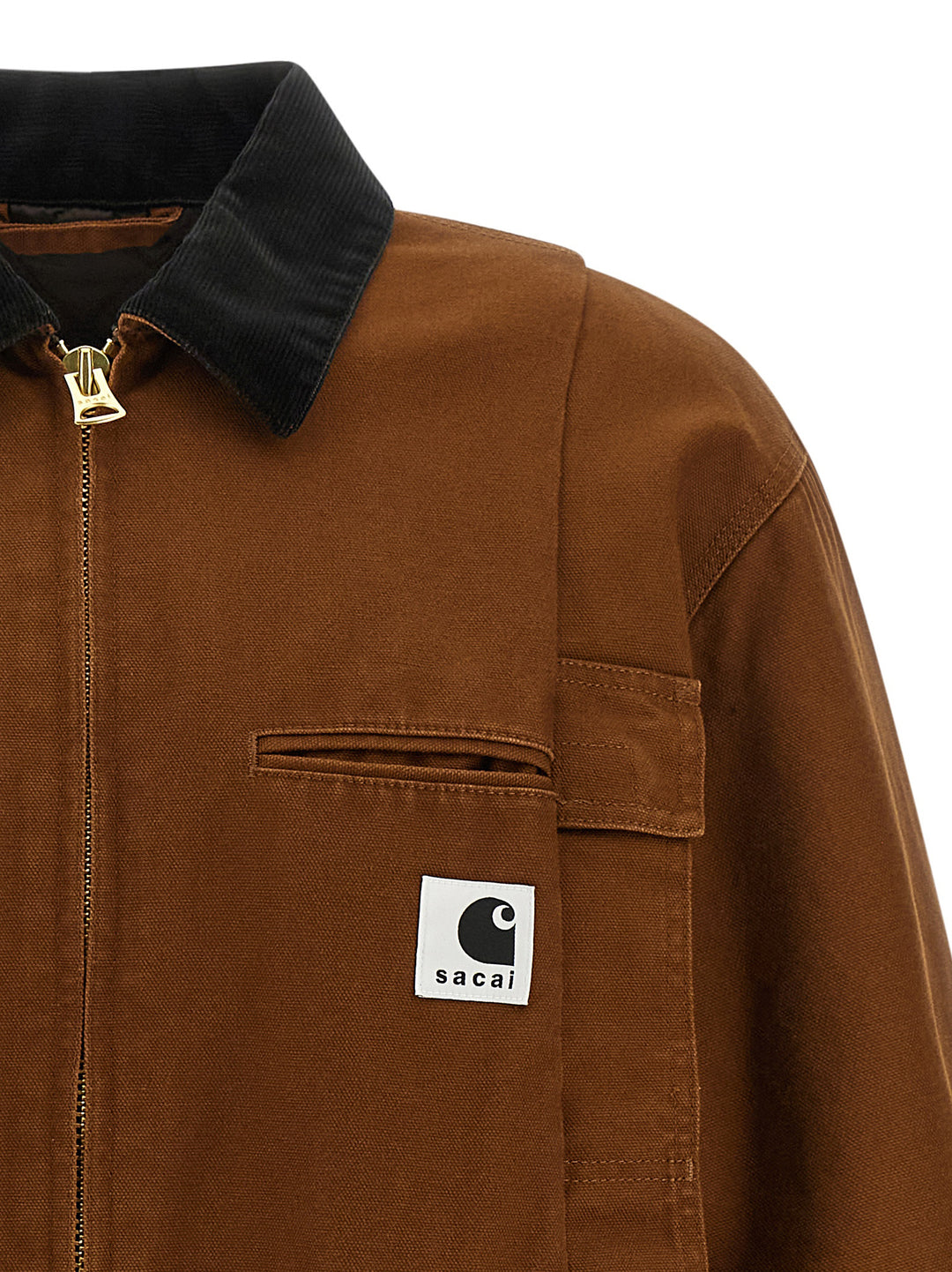 Sacai Sacai X Carhartt Wip Capsule Jacket Puffer Jackets - Brown | f7298fc737440cc85f5a69022d6a1df412b26930