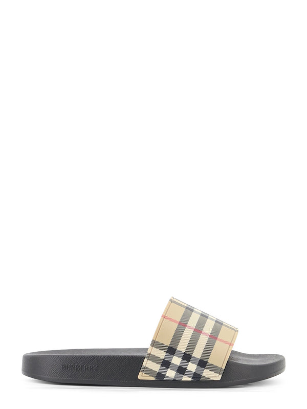 Sandals With Check Pattern