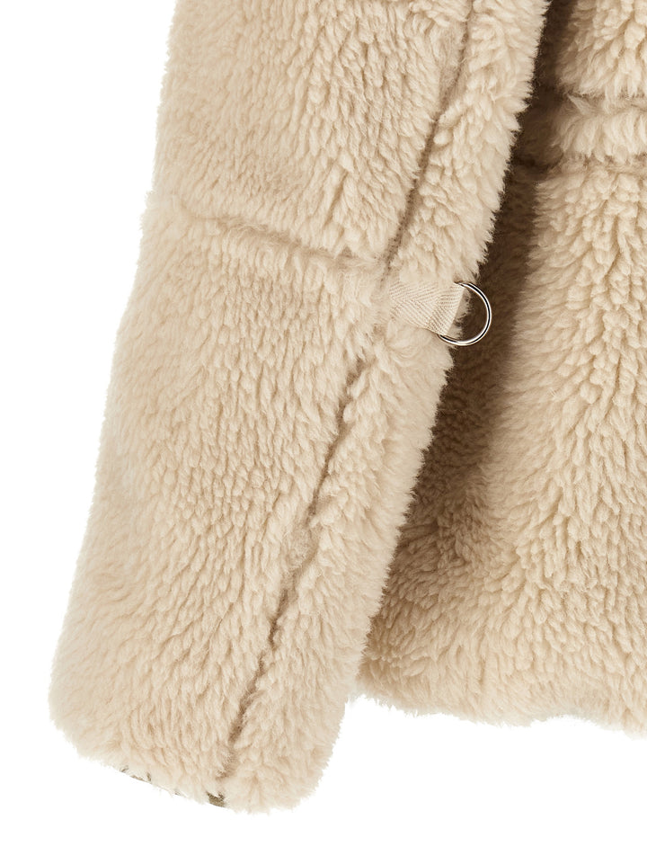 Sacai Faux Shearling Parka Puffer Jackets - Multicolor | 7d296a1336429412230f7f114b36f19db68942bf