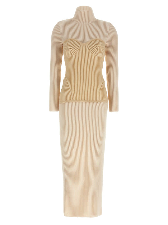 Corset Dress Dresses Beige