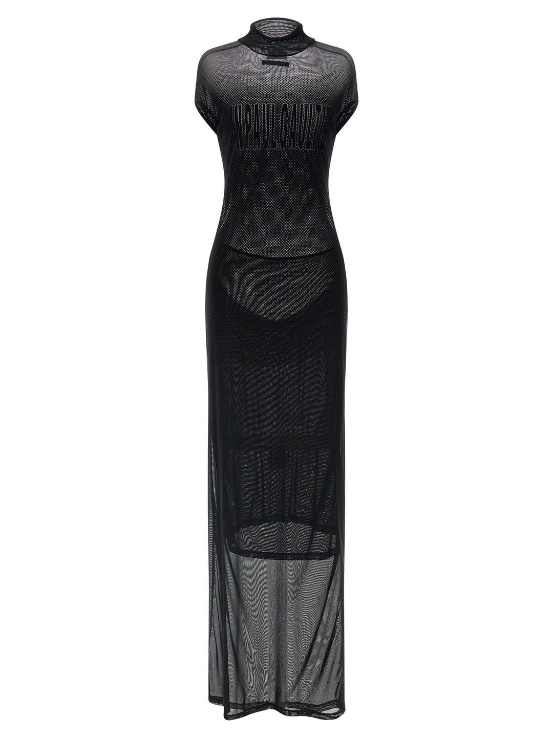 Jean Paul Gaultier Flocked Dress Black - XS Jean Paul Gaultier Flocked Dress Black - XS