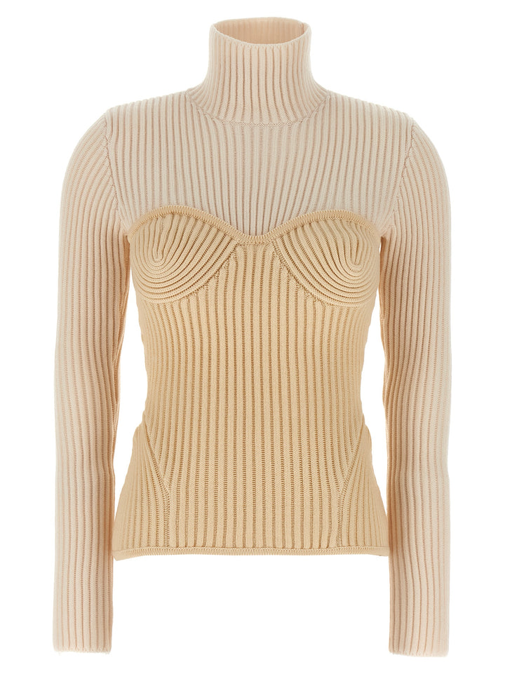 Jean Paul Gaultier Corset Sweater Sweaters and Cardigans - Beige | ed8d400e9ae454639410a533b7675abeddcb63c2