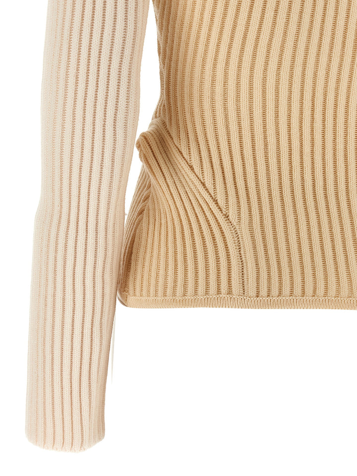 Jean Paul Gaultier Corset Sweater Sweaters and Cardigans - Beige | 10b554b2959efaa1d8543ae95e4dbbb76d03b711