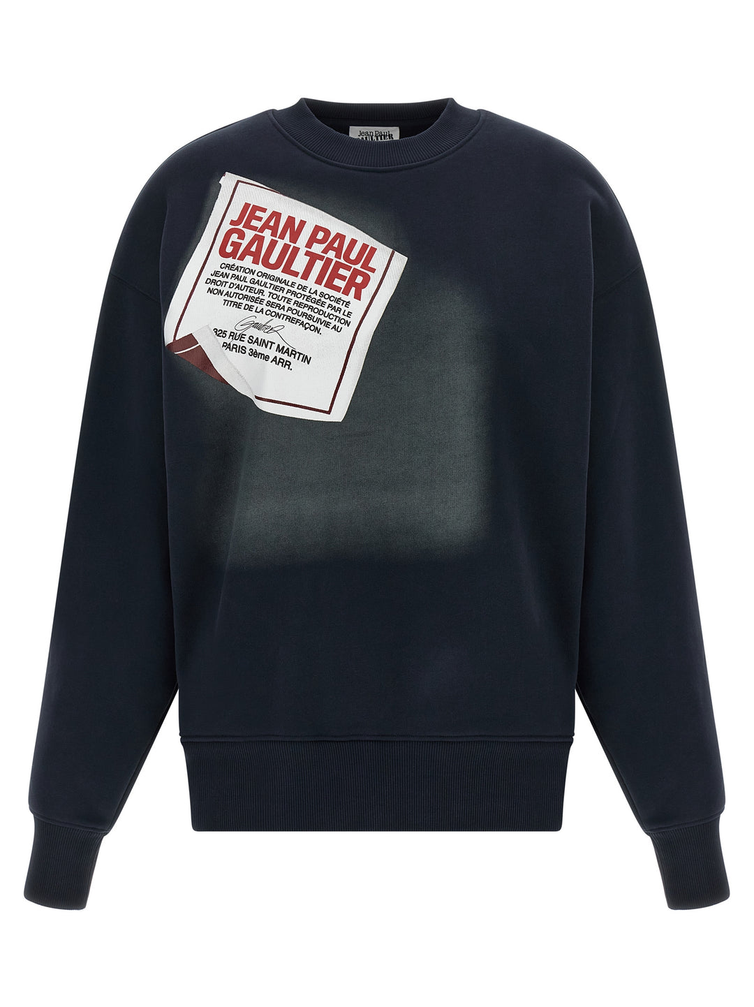 Jean Paul Gaultier The Blue Gaultier Label Sweatshirt - Blue | 0723d9502c7ac96d9f08b9ea54968c032aee0981