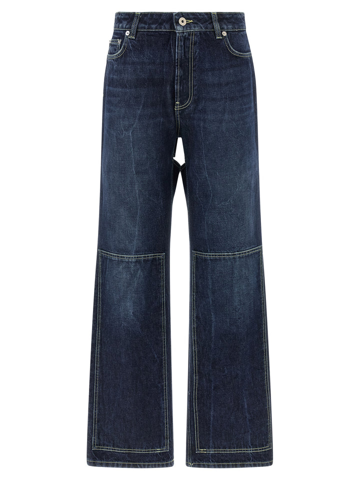 Jean Paul Gaultier The Blue Cut-Out Jeans - Blue | 4faa83aa087f8c2833d2183eb8d00bf1e52ab74e