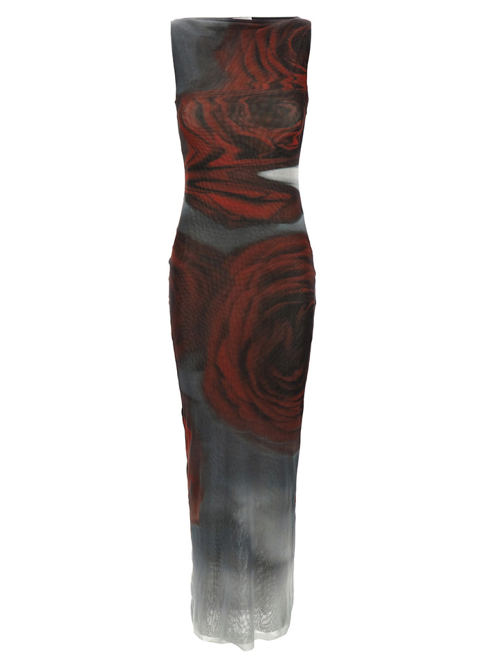 Jean Paul Gaultier Blurry Roses Dresses - Multicolor | 20792965ec402b63ab4537a9ace3f8b3be9f9436