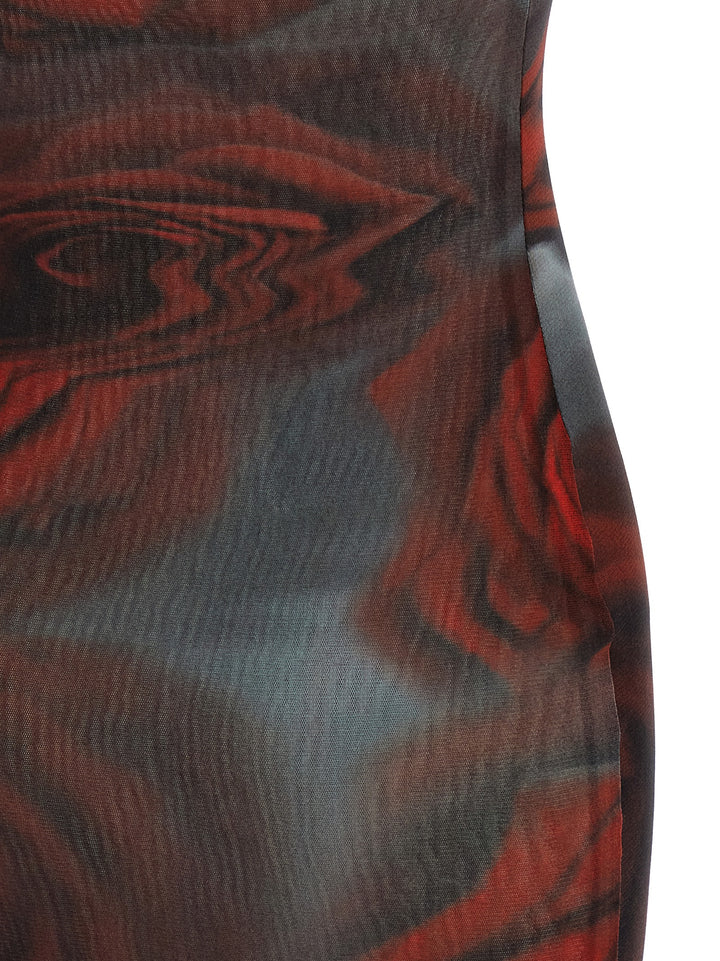 Jean Paul Gaultier Blurry Roses Dresses - Multicolor | 5877847a026d934e37a76c5b9fe5554e09e9f515