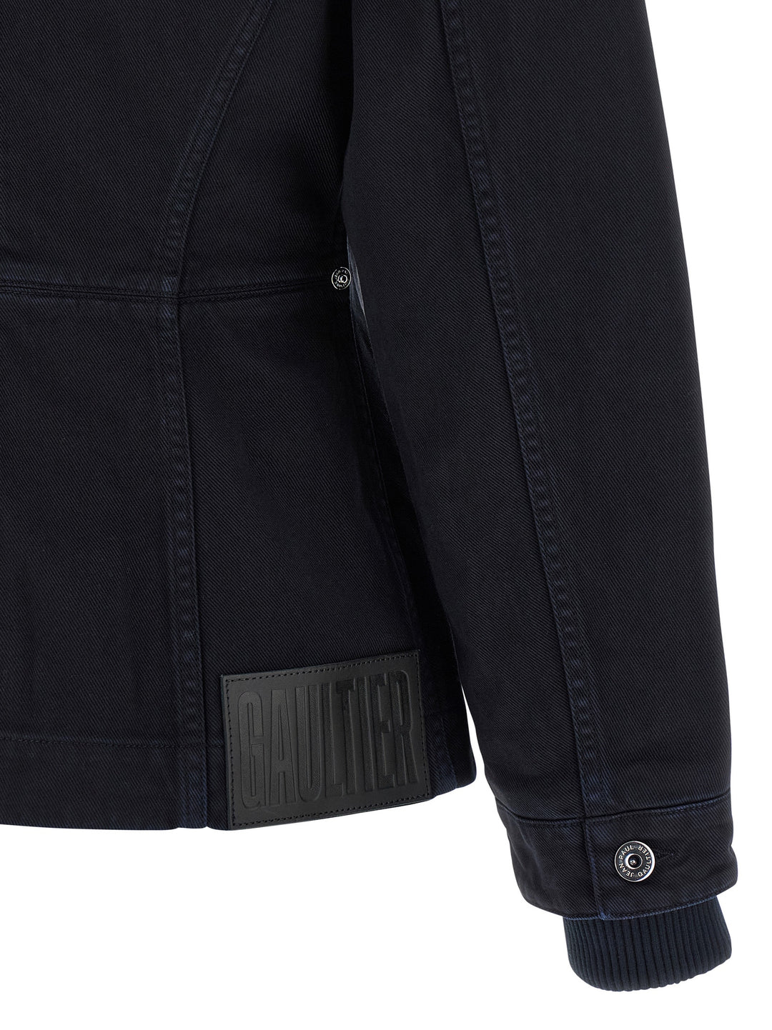 Jean Paul Gaultier The Slit Denim Puffer Jackets - Blue | 4e9d1656dfc1203445fc3844d929357ba276e28c