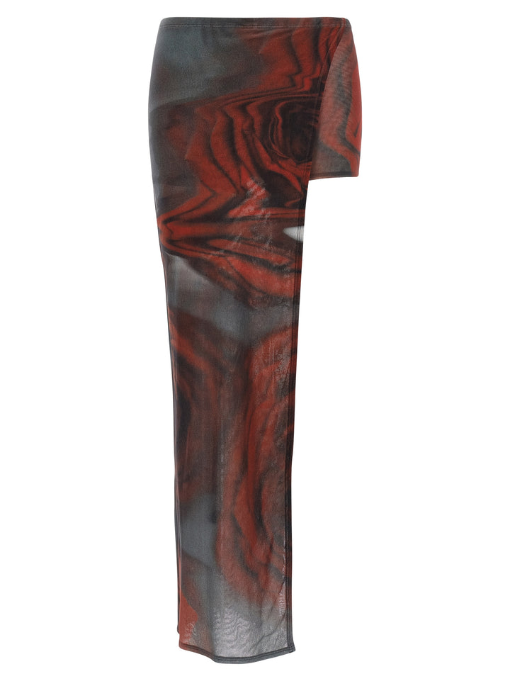 Jean Paul Gaultier The Red Blurry Roses Bermuda and Short - Multicolor | b5bc56fadc6ca61432eda43140d515624aa26e60