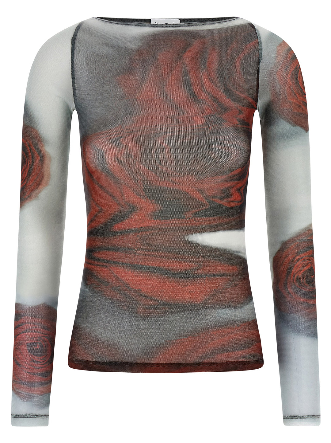 Jean Paul Gaultier The Red Blurry Roses Tops - Multicolor | b3c0ec1d4688ff0ec83df752a2cb0a6bdc5ebfbb