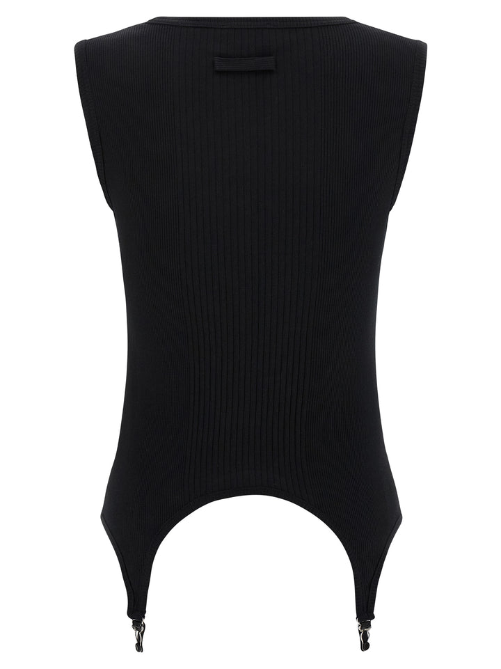 Jean Paul Gaultier The Black Garter Tops - Black | 87a4ab7235acde2a63a637f766039bd23203c168