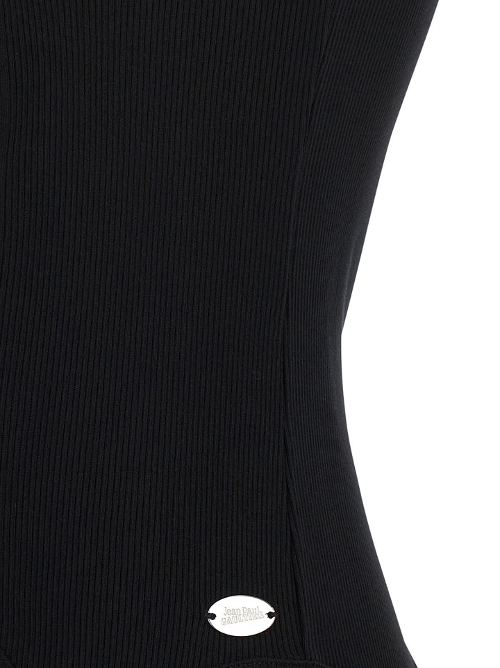 Jean Paul Gaultier The Black Garter Tops - Black | 7db9c3e491724ff598c3f2c196a310894d8d9921