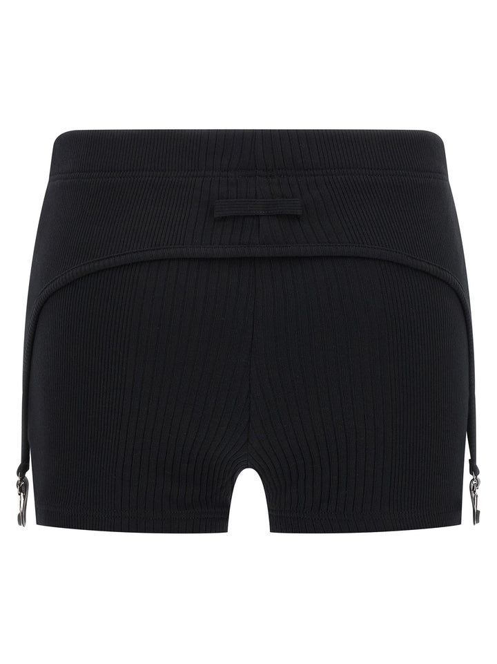 Jean Paul Gaultier The Black Garter Bermuda and Short - Black | 733d8f00ec97c412612642d981f8ccc618acf4d5