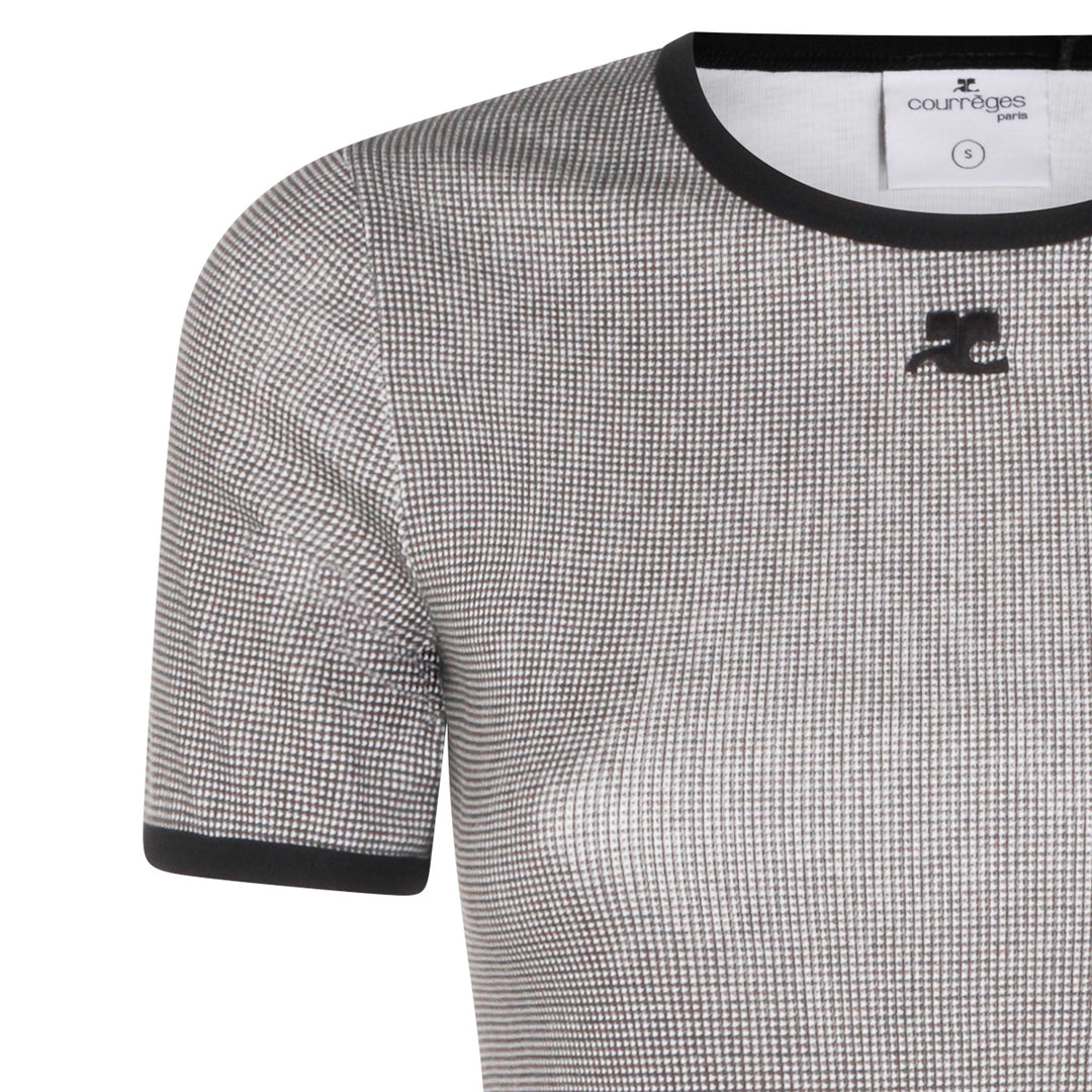 Courreges T-shirts and Polos - HOUNDSTOOTH/BLACK | feb2bd917ee81417e8d0b297f09f9e2179e5125a