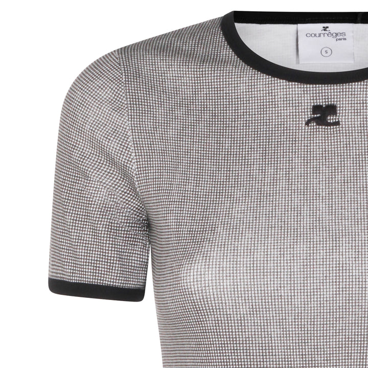 Courreges T-shirts and Polos - HOUNDSTOOTH/BLACK | feb2bd917ee81417e8d0b297f09f9e2179e5125a