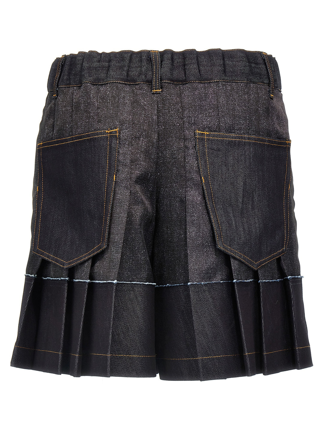 Sacai Flounced Shorts Bermuda and Short - Blue | ee1618dc8e54072f6f68c09a68bca9ba83bce18b