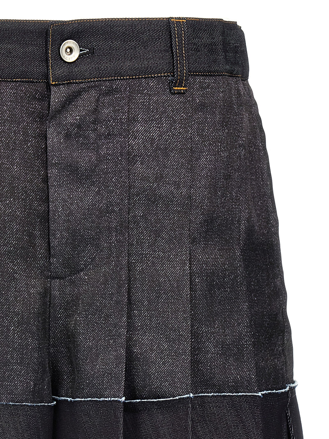 Sacai Flounced Shorts Bermuda and Short - Blue | a31eaa02f1eb16fa452dab9d3e0fa7d72e376d28