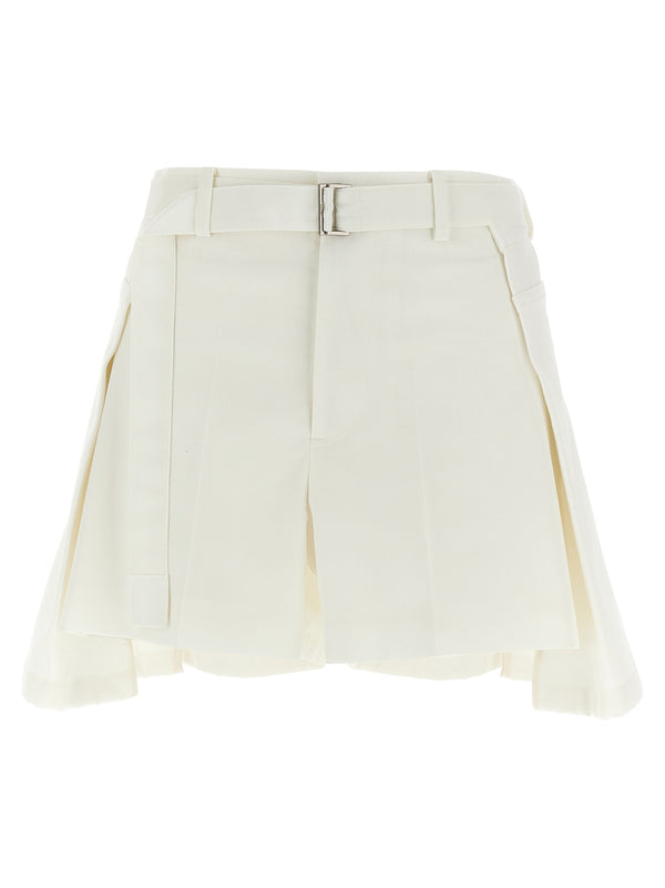 Wool Insert Shorts Bermuda And Short White