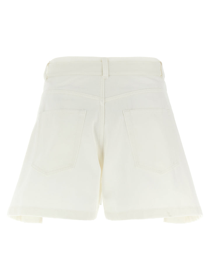 Sacai Wool Insert Shorts Bermuda and Short - White | e3bd0db521366c558c8a362c65efc3b0628854b4