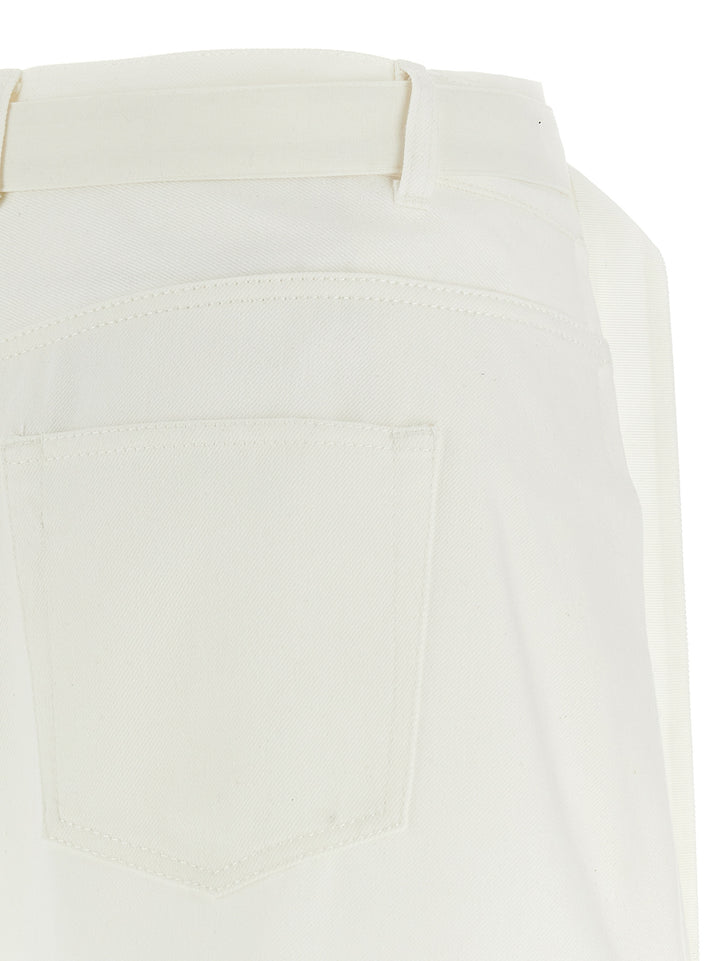 Sacai Wool Insert Shorts Bermuda and Short - White | e3d53c9cc970fabf730baf40040252c23eab36e3