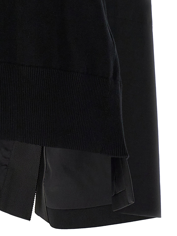 Sacai Patchwork Vest Gilet - White/Black | 319596f1a80c33c52325861176000641d309fb87