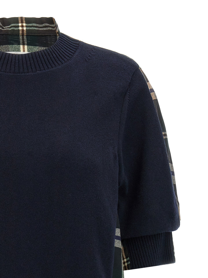 Sacai Knitted Panel Shirt Shirt and Blouse - Multicolor | 4fc690b86ec35c188e0845772a4cda469443af45