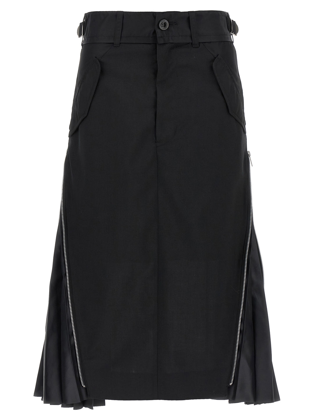 Sacai Cargo Mix Skirts - Black | ab3a9e95c38661281c6418c8e472caf71dbbe94c